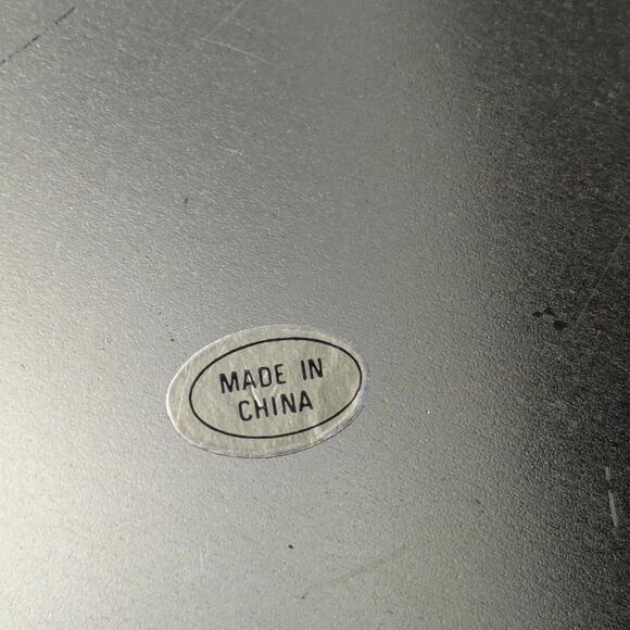 Vtg Tin Serving Tray 12" Green Gold Red Paisley Christmas Platter Cookie Tray - Picture 6 of 10